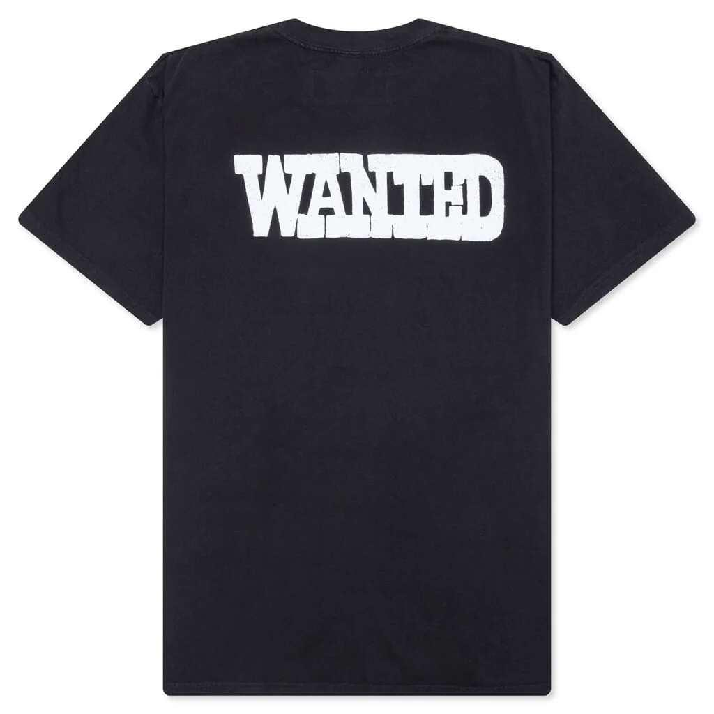 Wanted Short Sleeve T-Shirt - Sun Faded Washed Black - Image 2