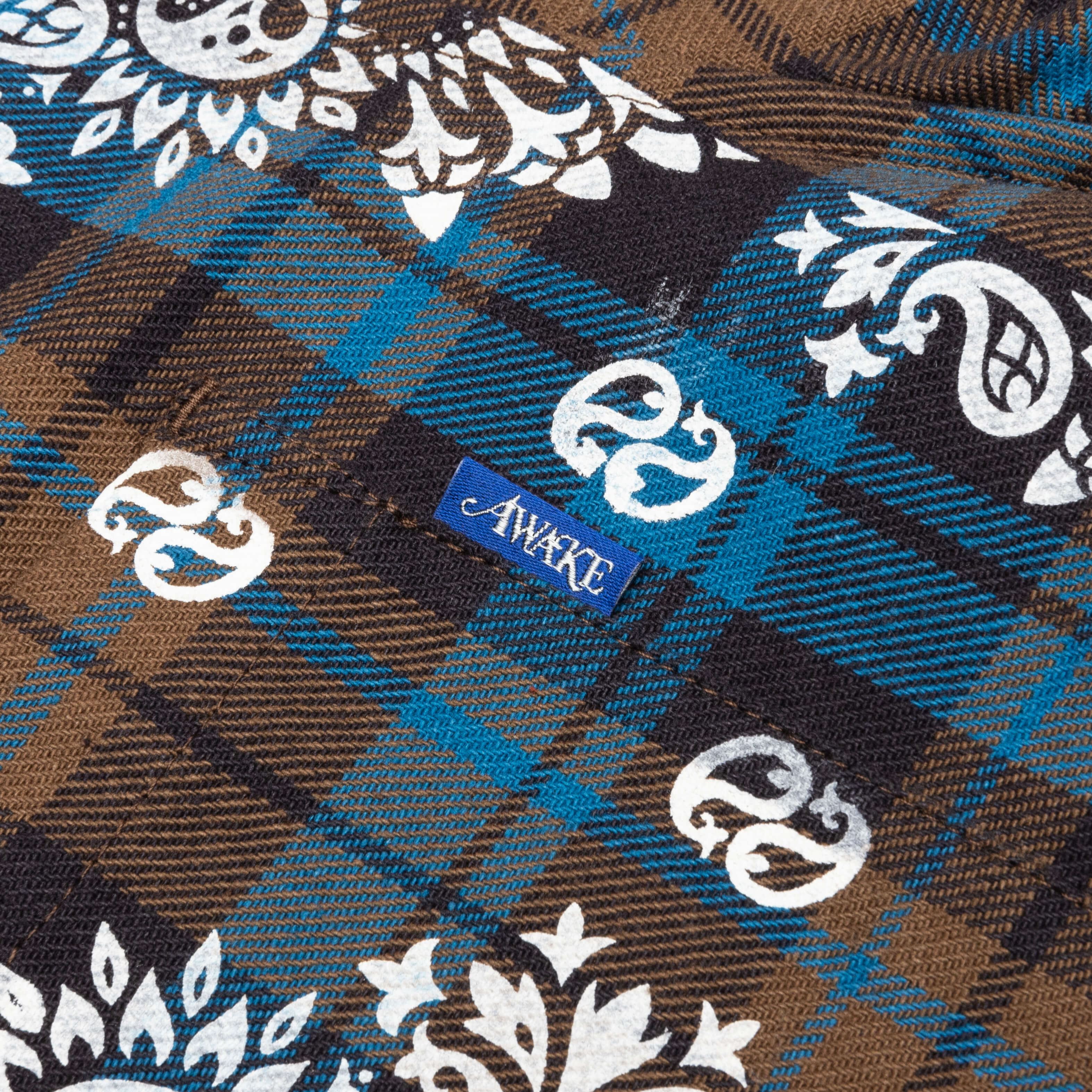 Paisley Printed Flannel Shirt - Brown Multi - Image 4