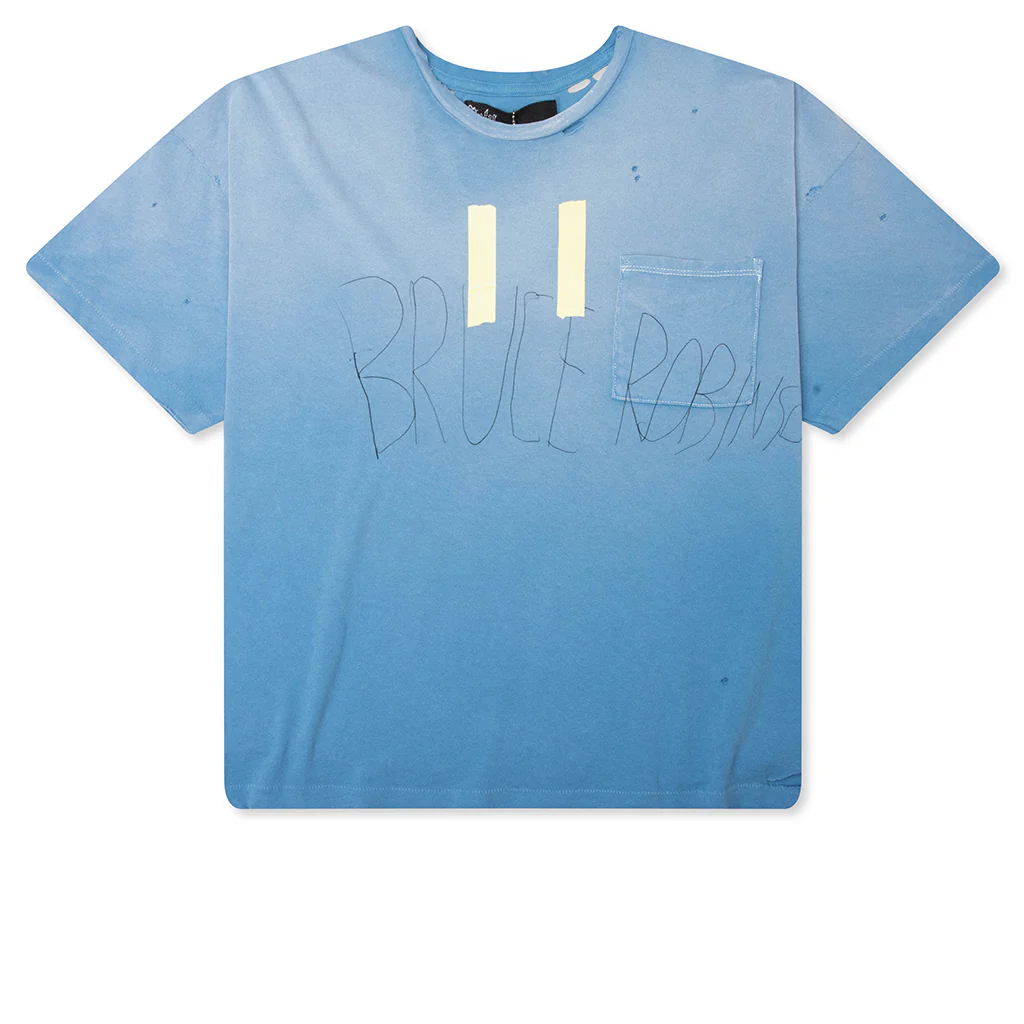 Bruce Pocket Tee - Light Blue