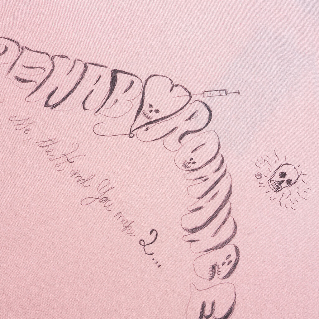 Rehab Romance Pocket Tee - Pink - Image 4
