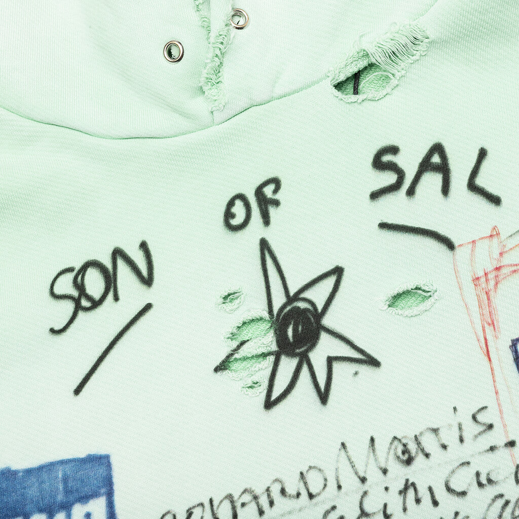 Son of Sal Hooded Sweatshirt - Mint Green - Image 3
