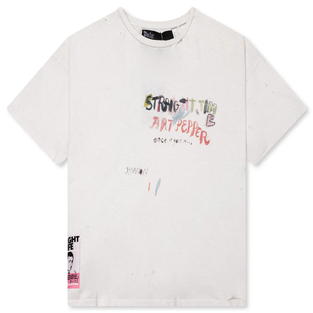 Straight Time Tee - Cream