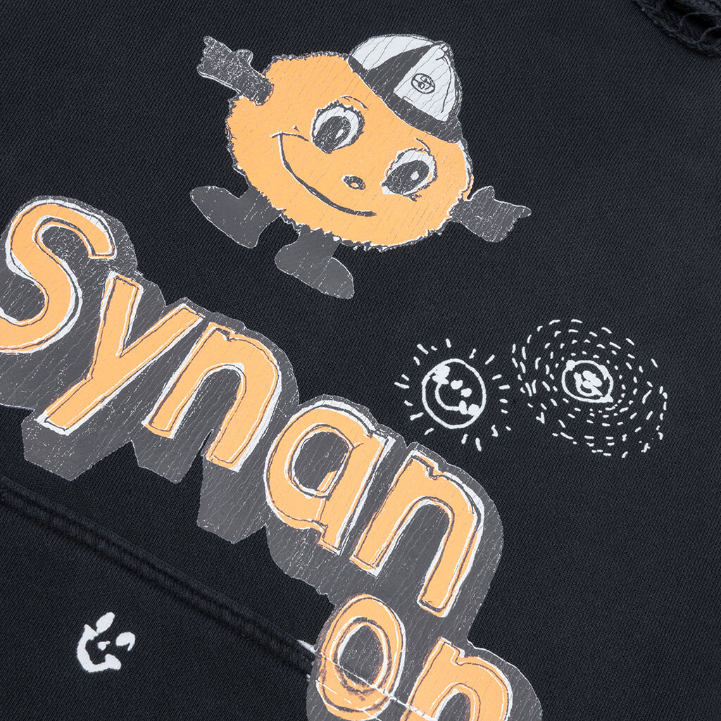 Synanon Hooded Sweatshirt - Black - Image 3