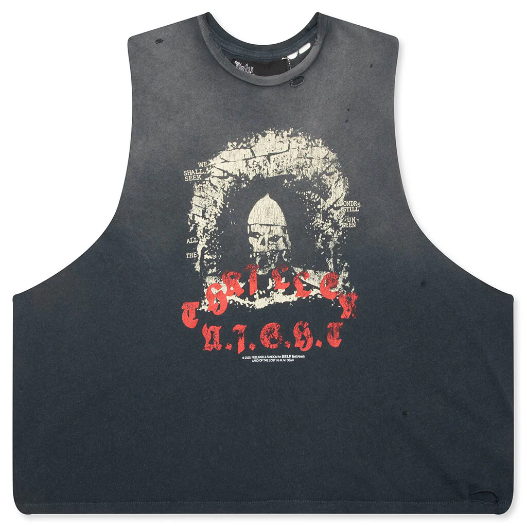 Thriller Night Cut Off Tee - Vintage Black
