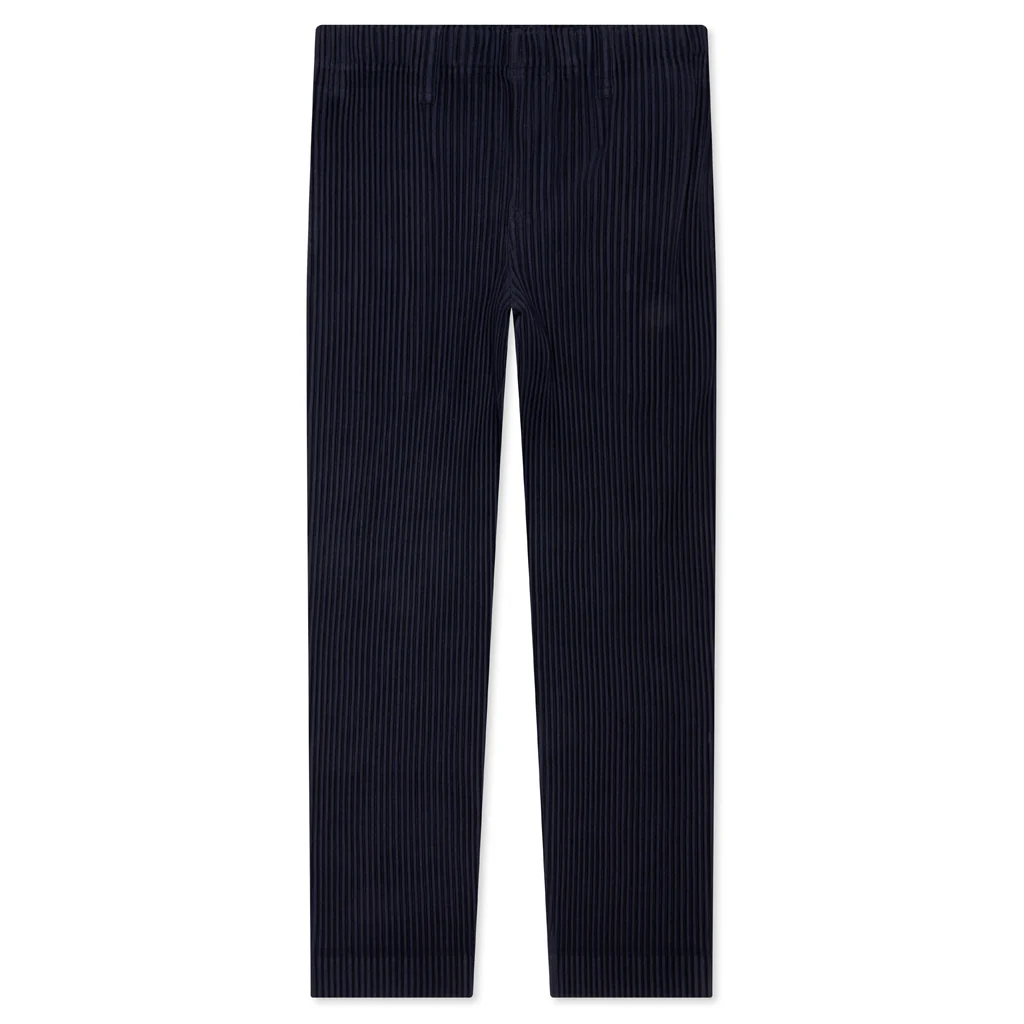 Tailored Pleats Pants - Blue