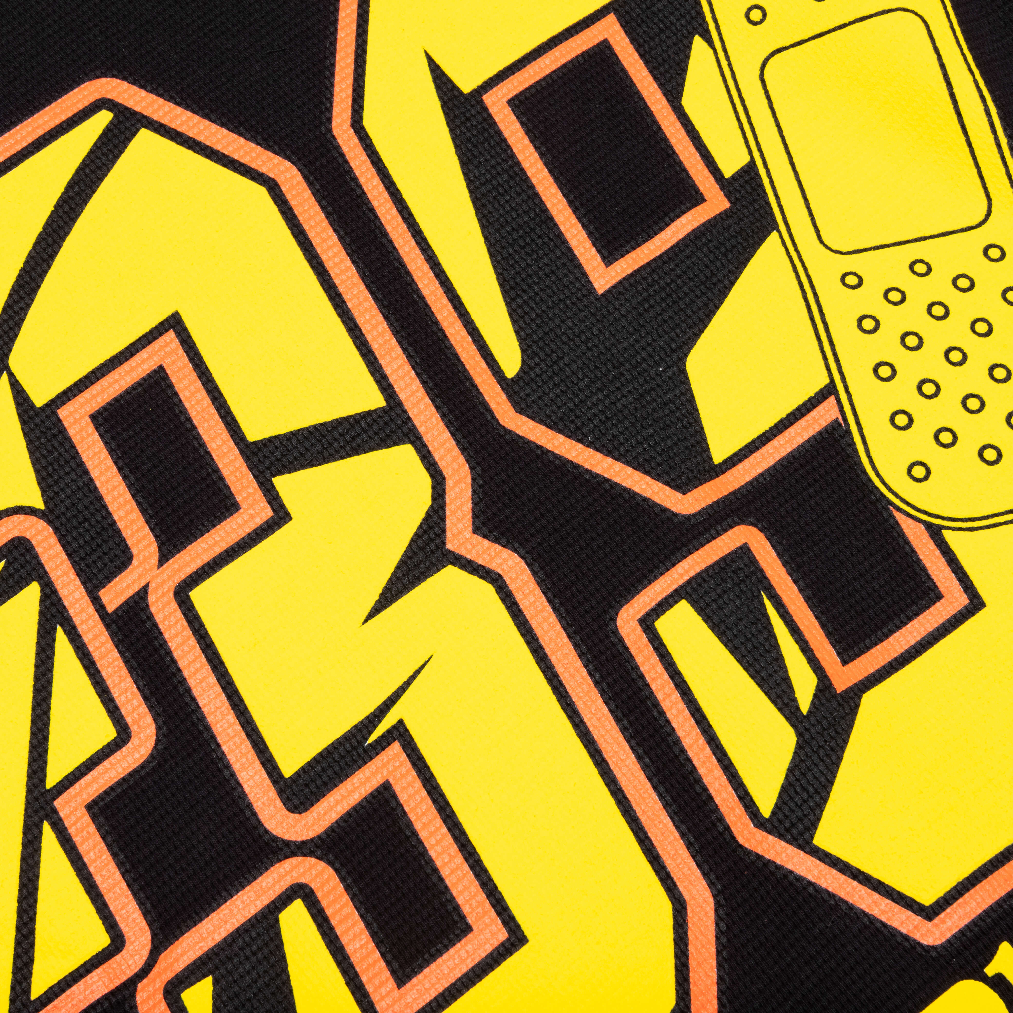 39 Waffle Tee - Black/Yellow - Image 3