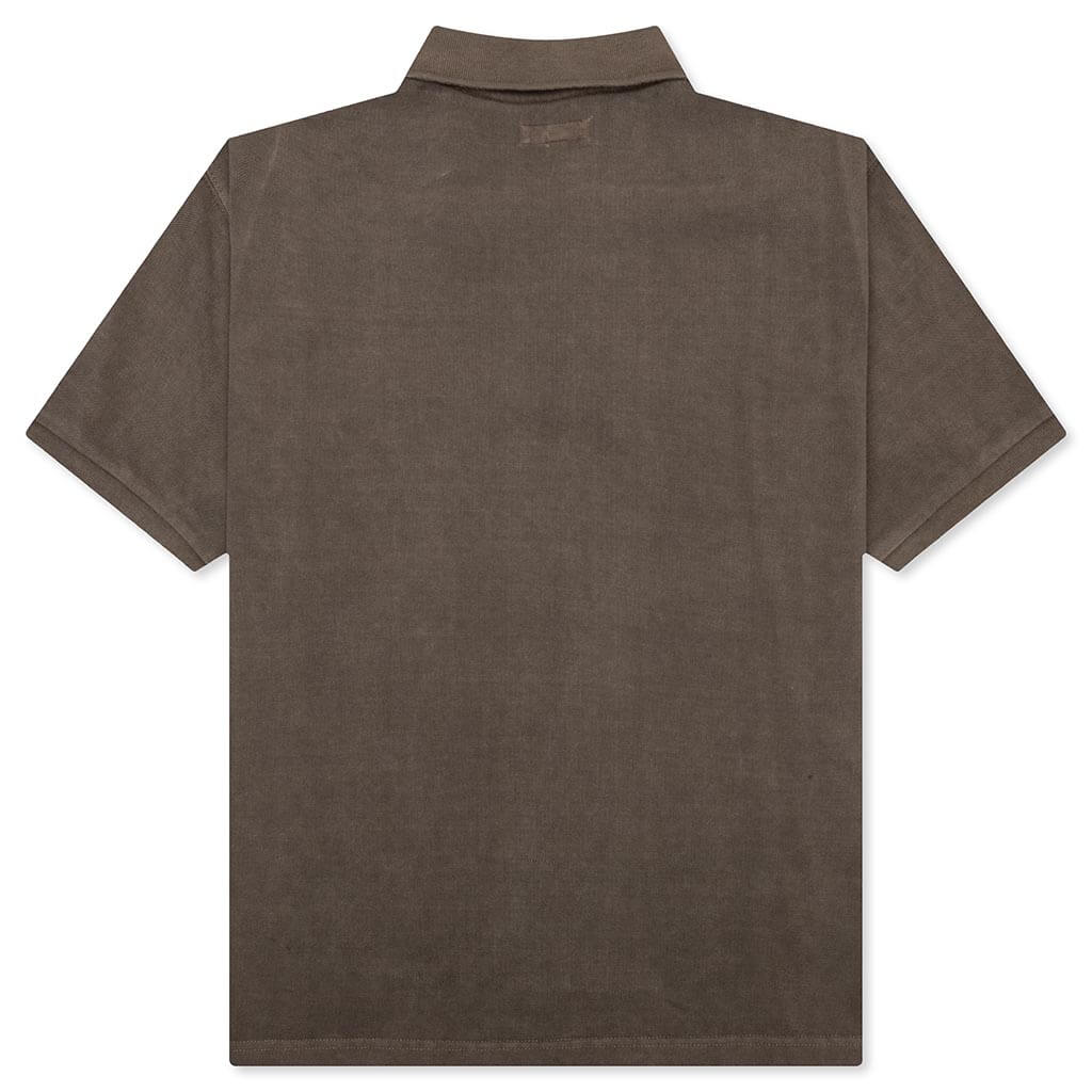 Pigment Dyed Pique Polo - Taupe - Image 2