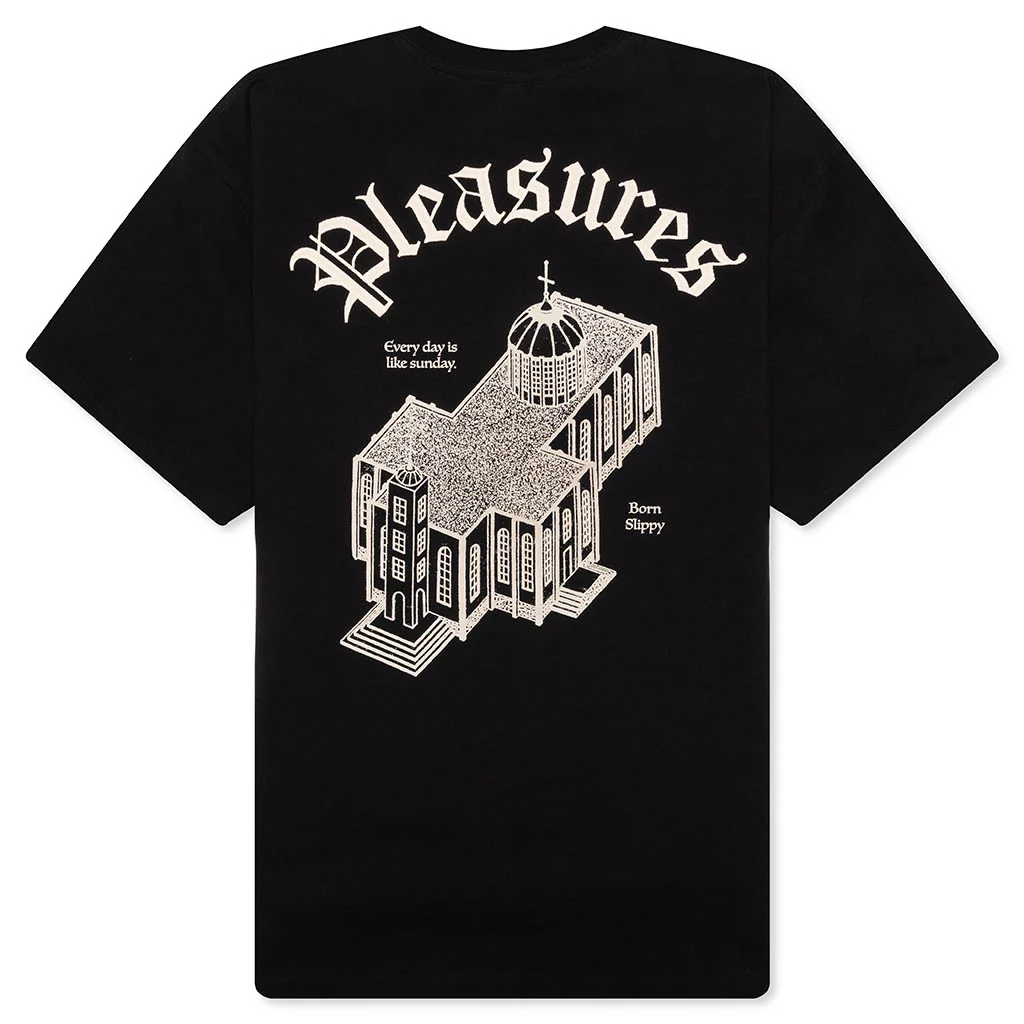 Chapel Heavyweight T-Shirt - Black - Image 2