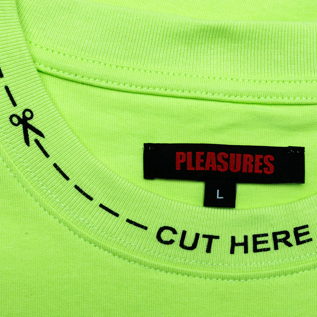 Cut Here Heavyweight Shirt - Lime - Image 3
