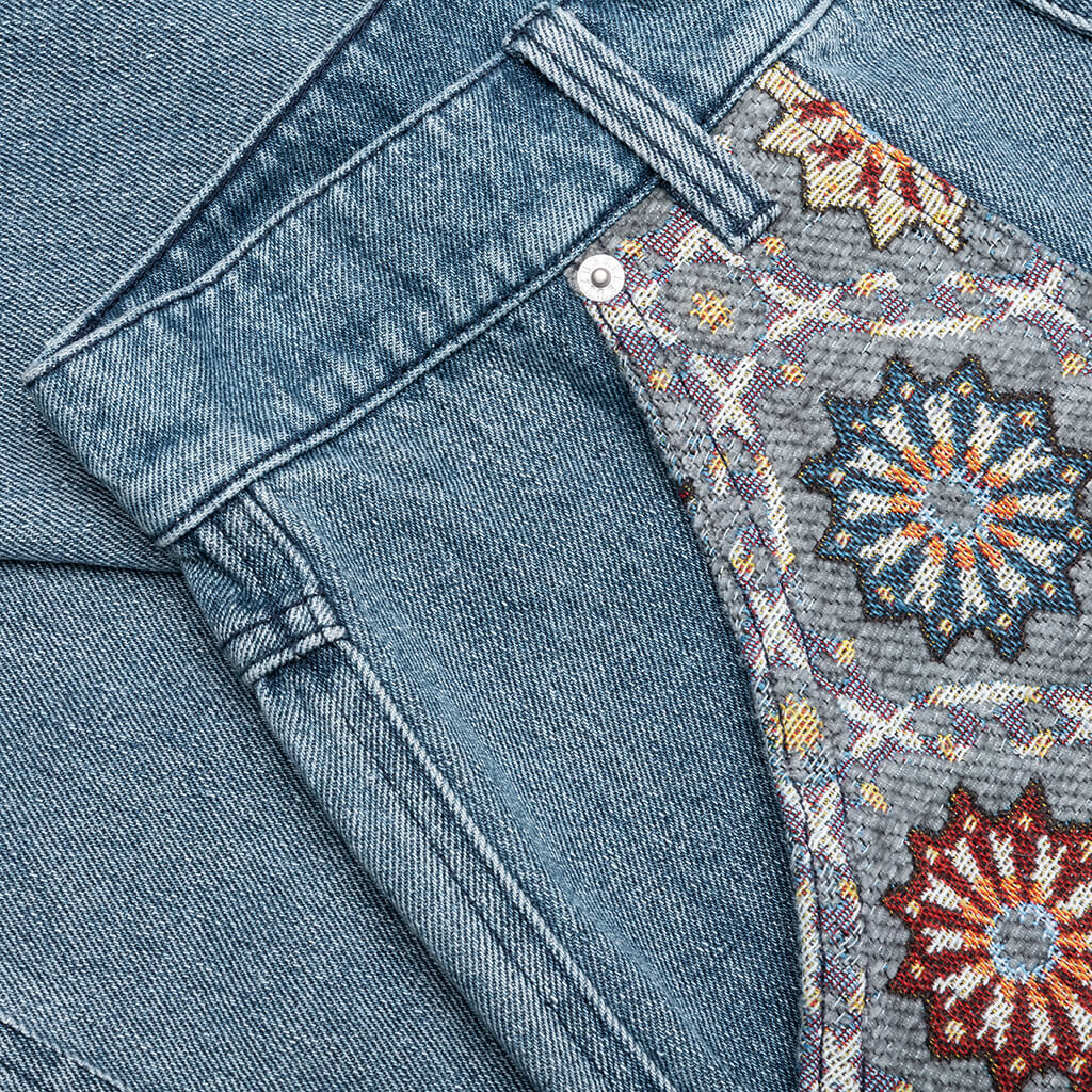 Floral Ultra Double Knee - Indigo - Image 4