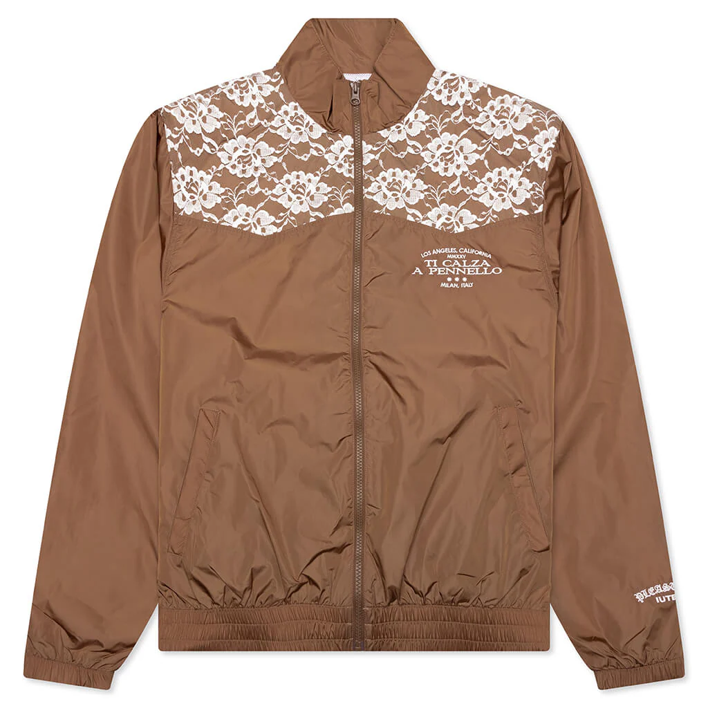 Francesca Track Jacket - Brown