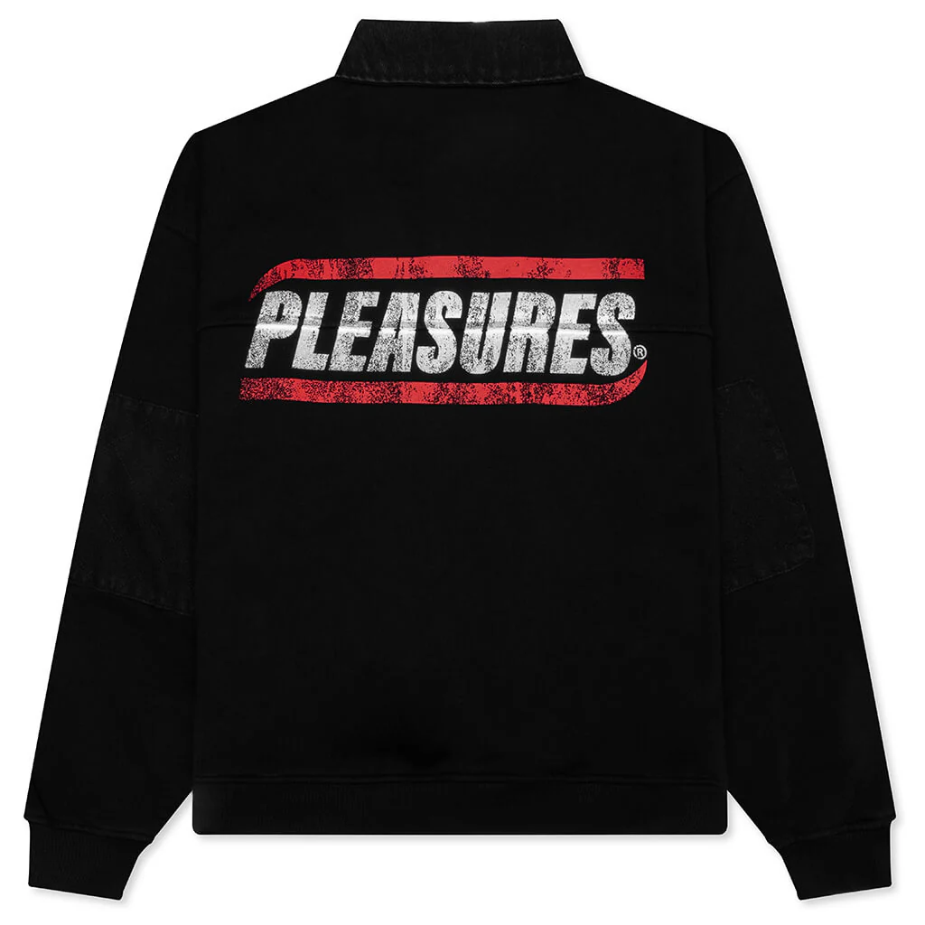 Gentle Polo Sweatshirt - Black - Image 2