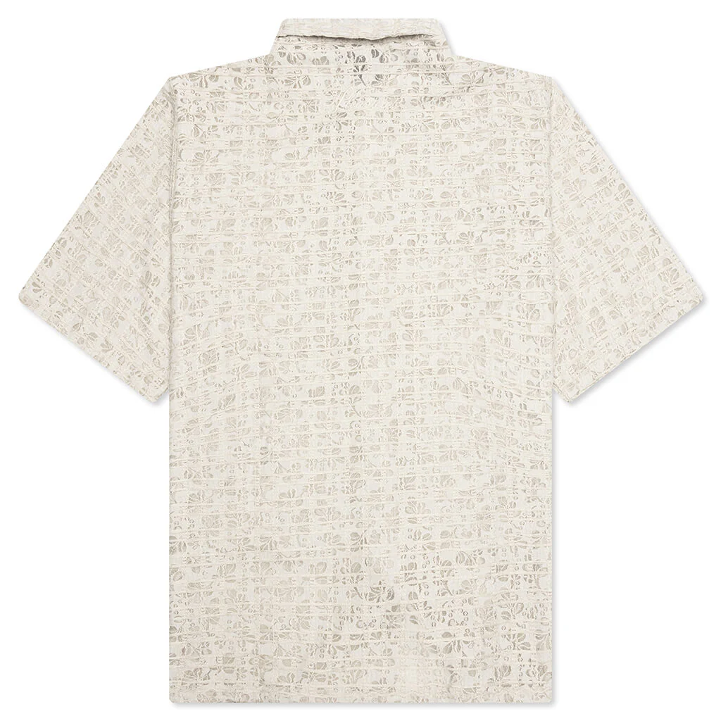 Lacy Button Down - Tan - Image 2