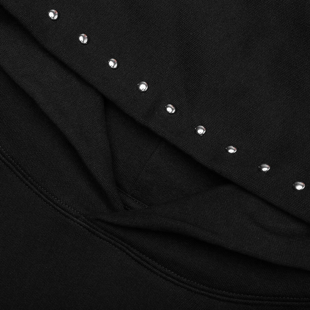 Lucky Studded Hoodie - Black - Image 4