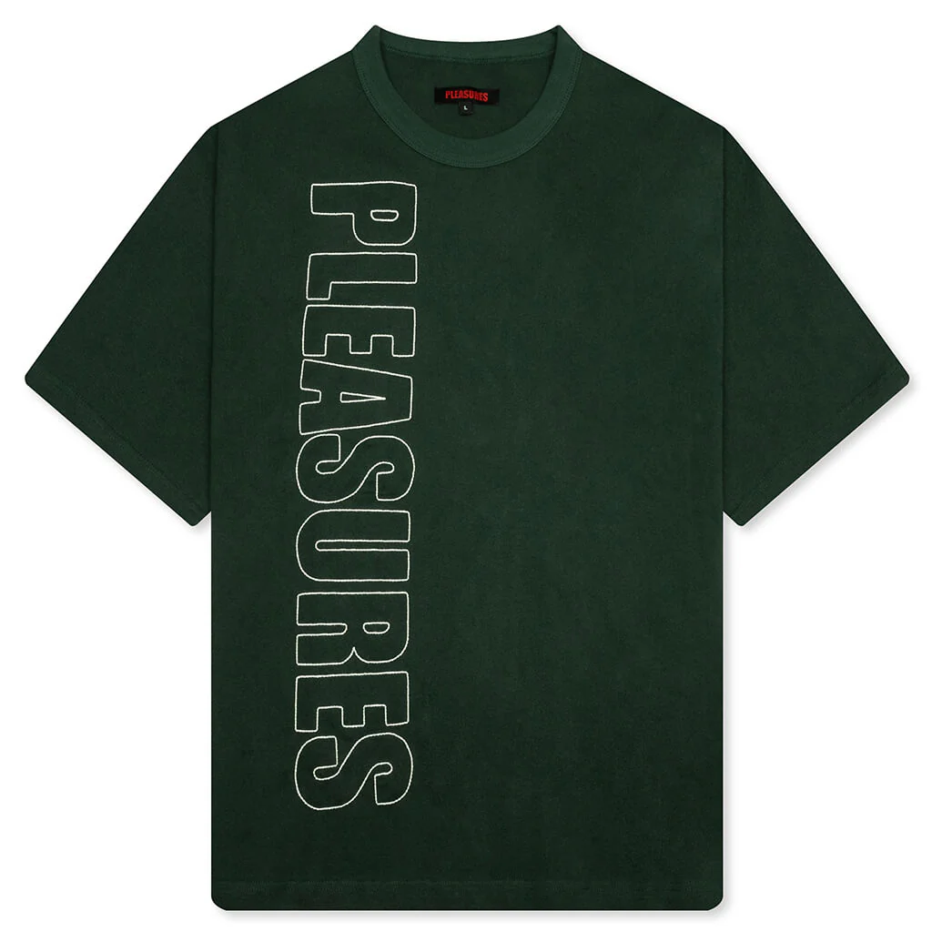 Outline Heavyweight T-Shirt - Forest Green