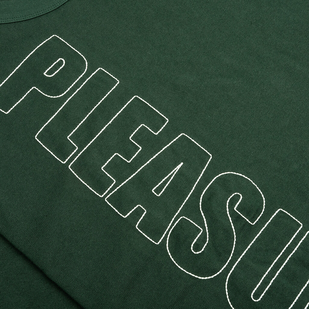 Outline Heavyweight T-Shirt - Forest Green - Image 3