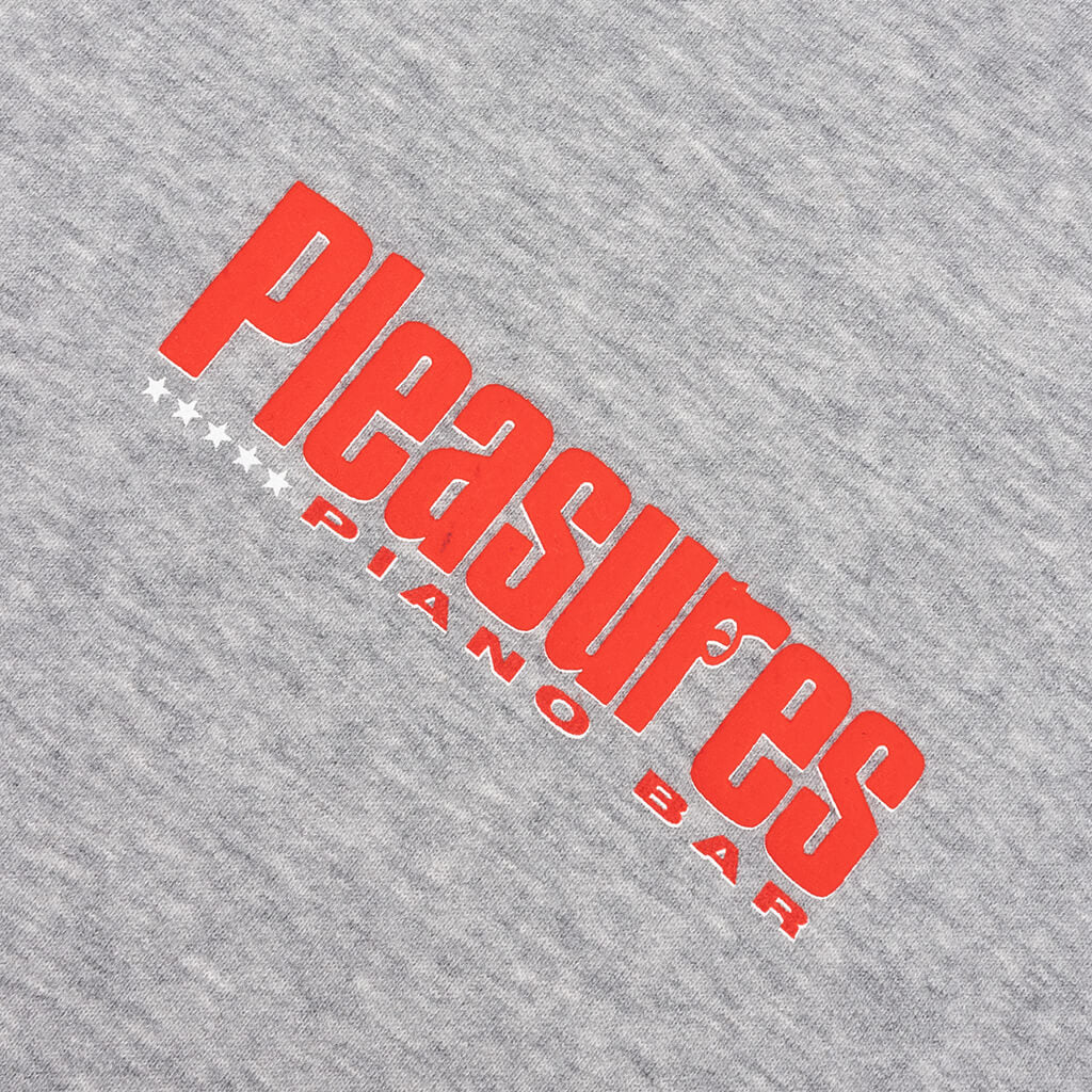 Piano Bar Hoodie - Heather Grey - Image 3