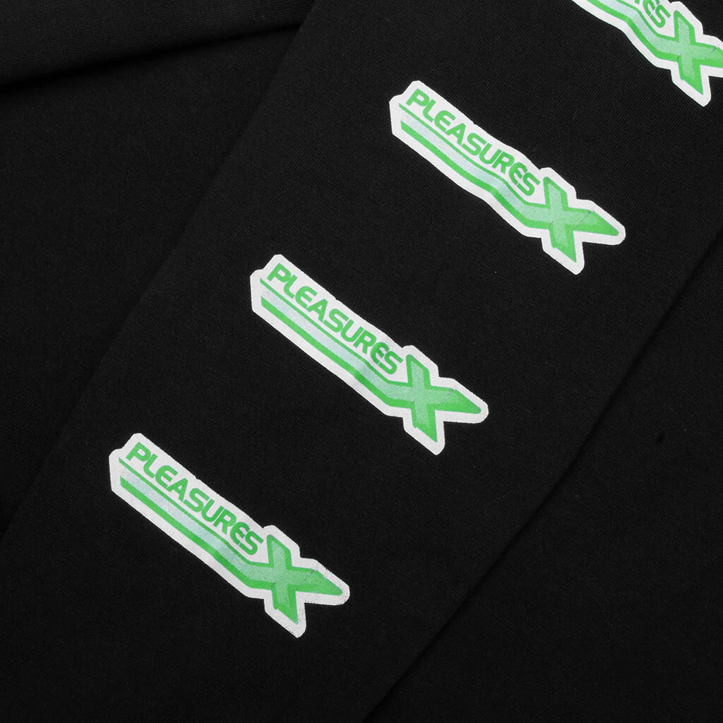 Pleasures X L/S T-Shirt - Black - Image 4
