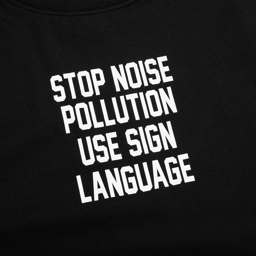 Pollution Boxy Raglan T-Shirt - Black - Image 4