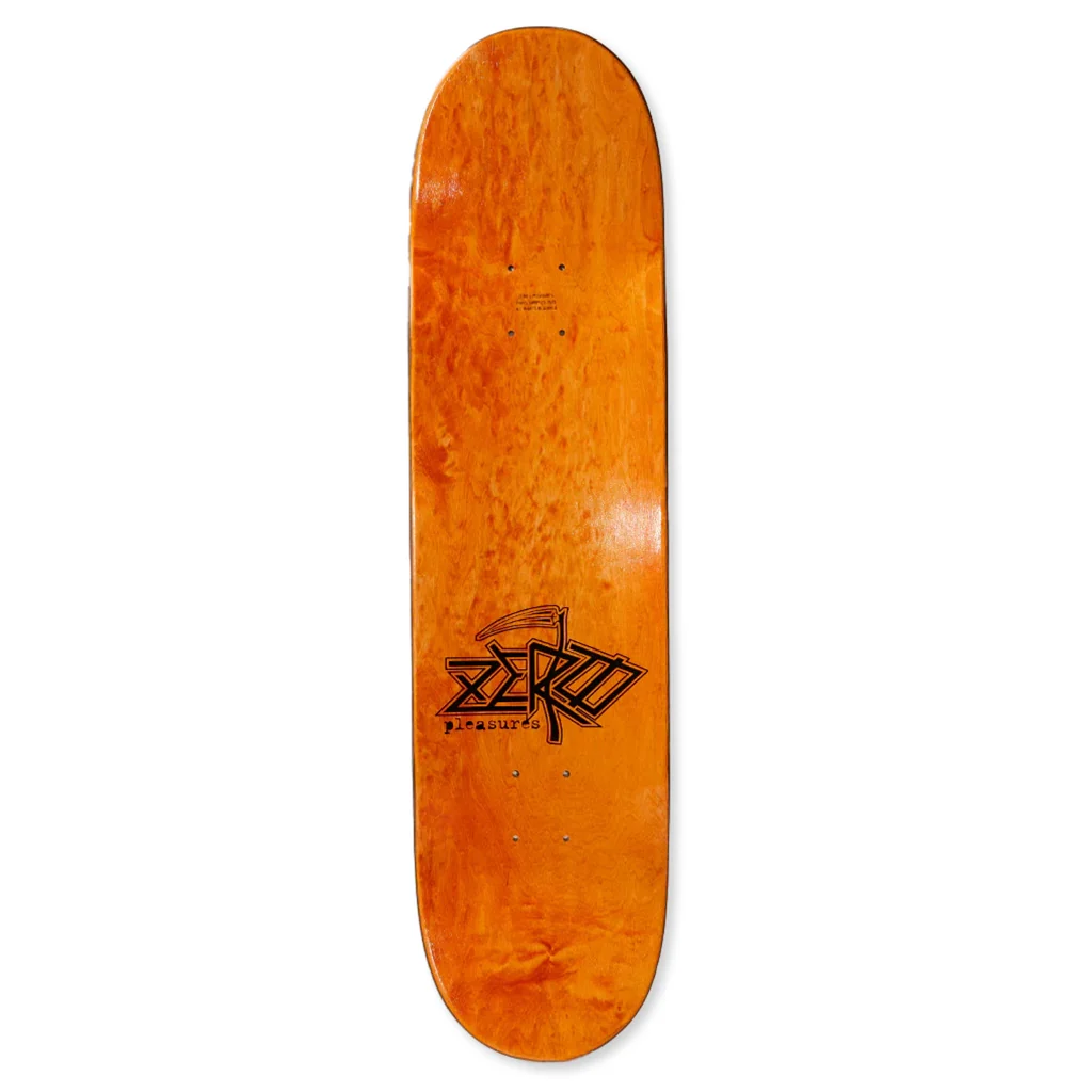 Pleasures x Zero Reaper Skate Deck - Silver - Image 2
