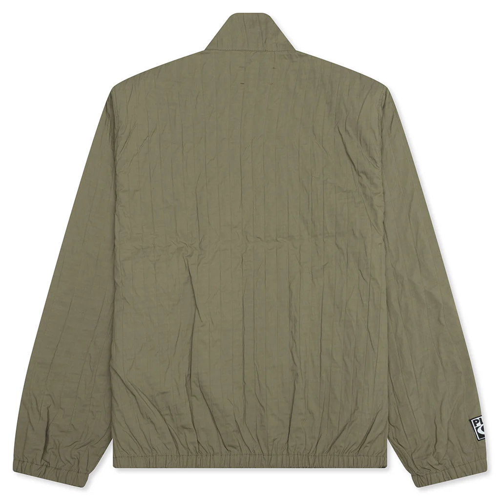 Rescue Pleated Track Jacket - Olive - Image 2