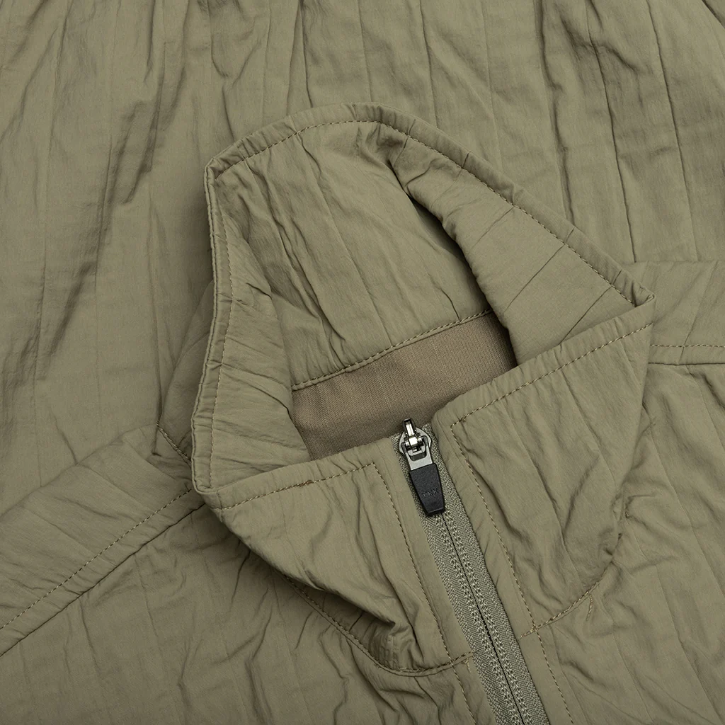 Rescue Pleated Track Jacket - Olive - Image 3