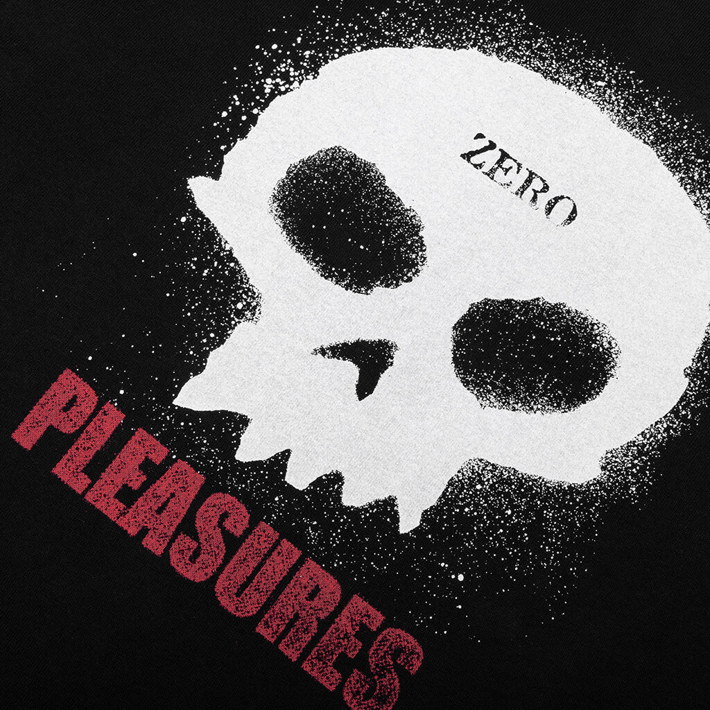 Pleasures x Zero Single Skull Heavyweight Shirt - Black - Image 3