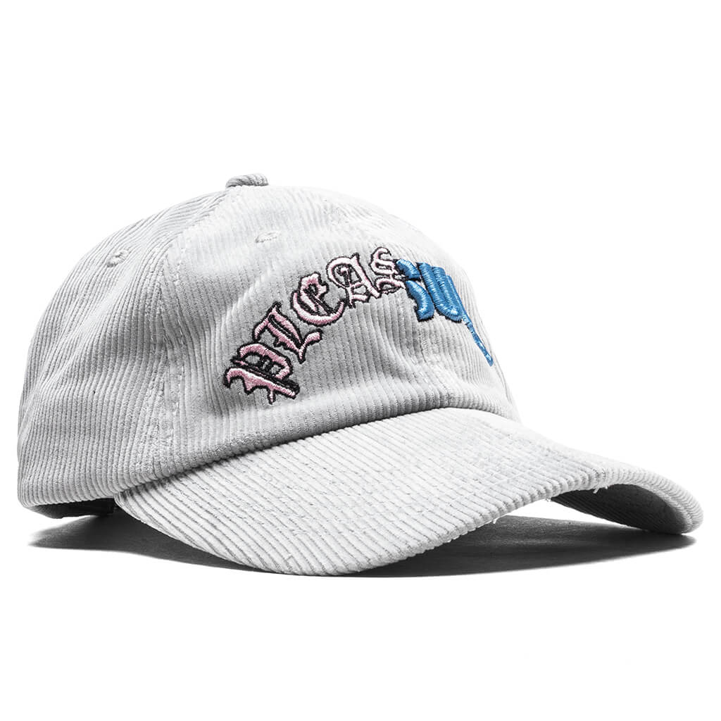 Split Corduroy Cap - Grey - Image 3