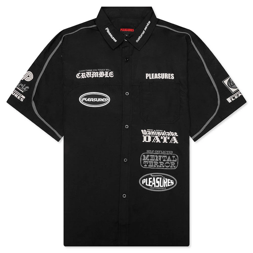 Terror Button Up Shirt - Black