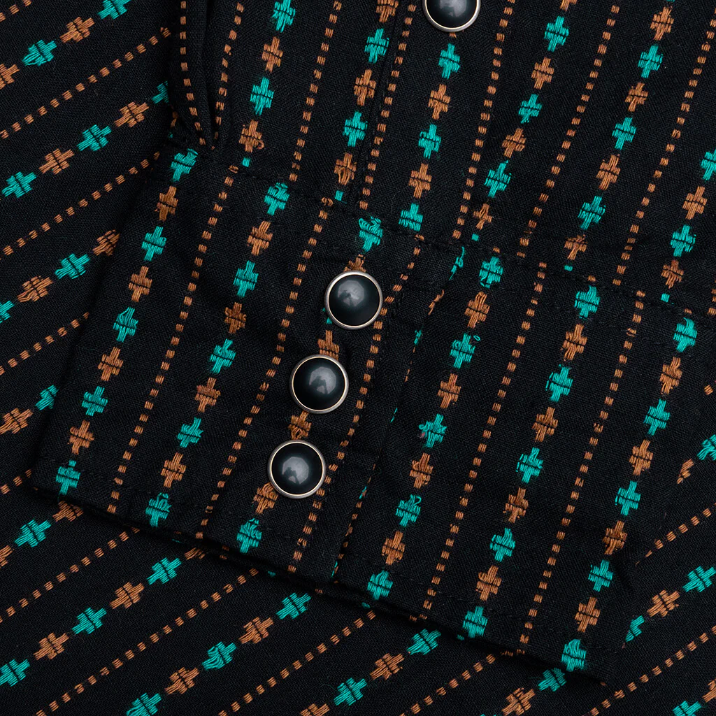 Tribute Western Button Up - Black - Image 4