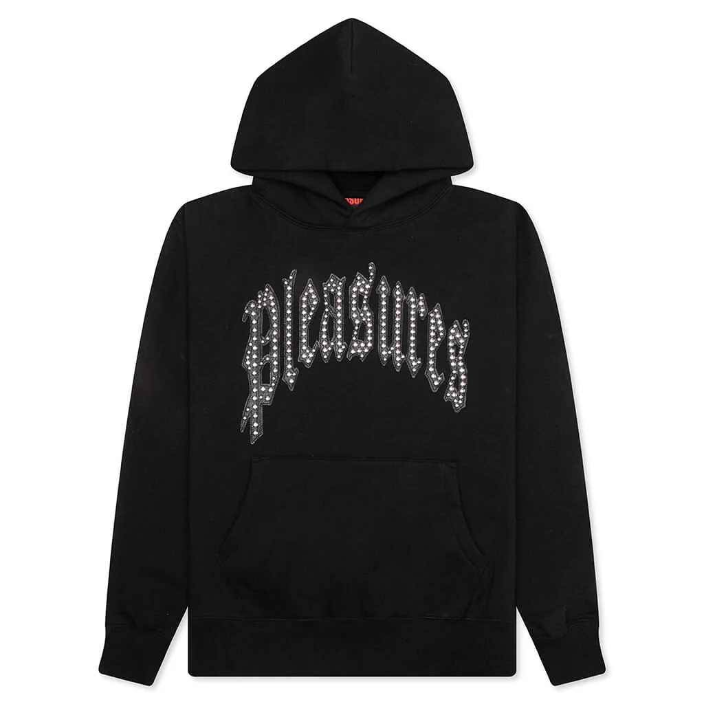 Twitch Studded Hoodie - Black