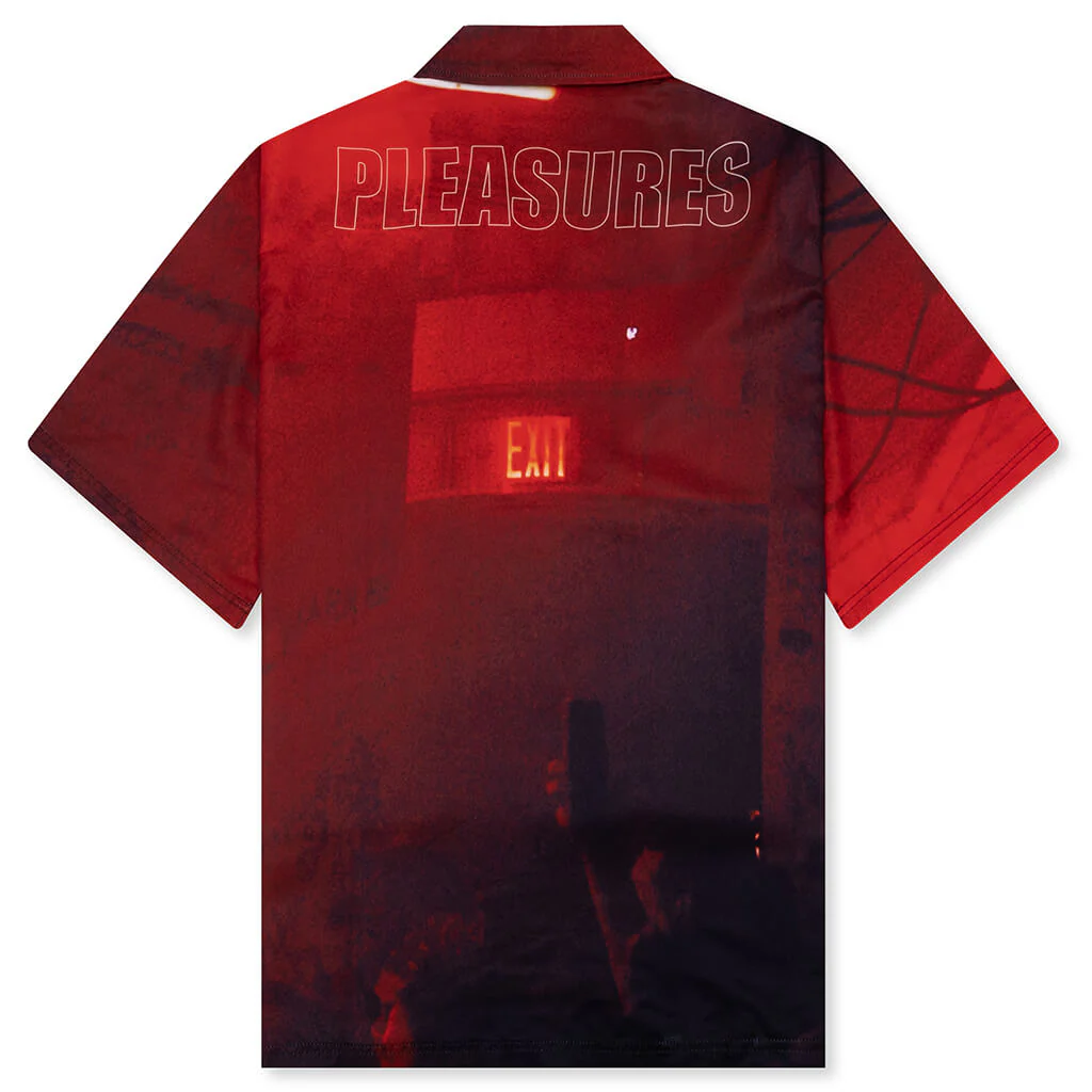 Pleasures x Boiler Room Venue Button Up - Red - Image 2