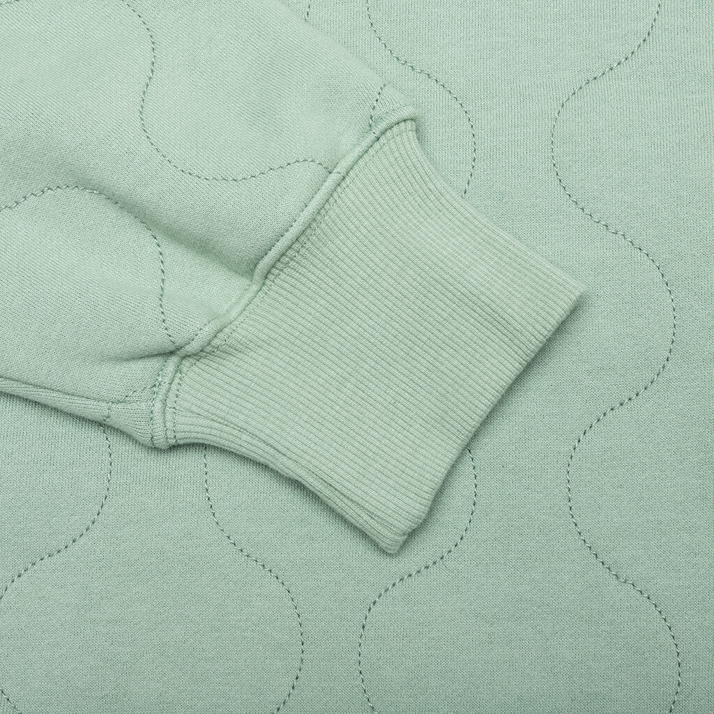 Wave Quilted Hoodie - Matcha - Image 4