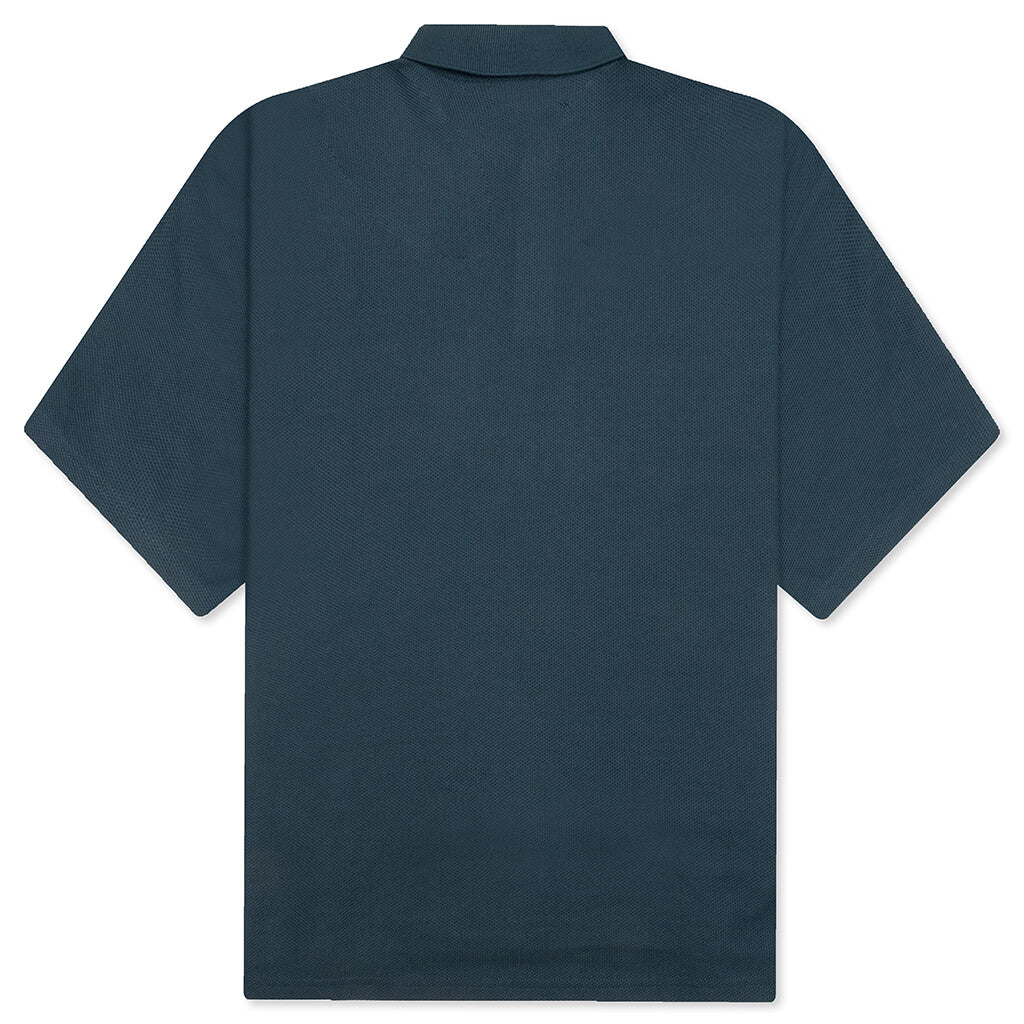 Wyatt Boxy Polo - Navy - Image 2