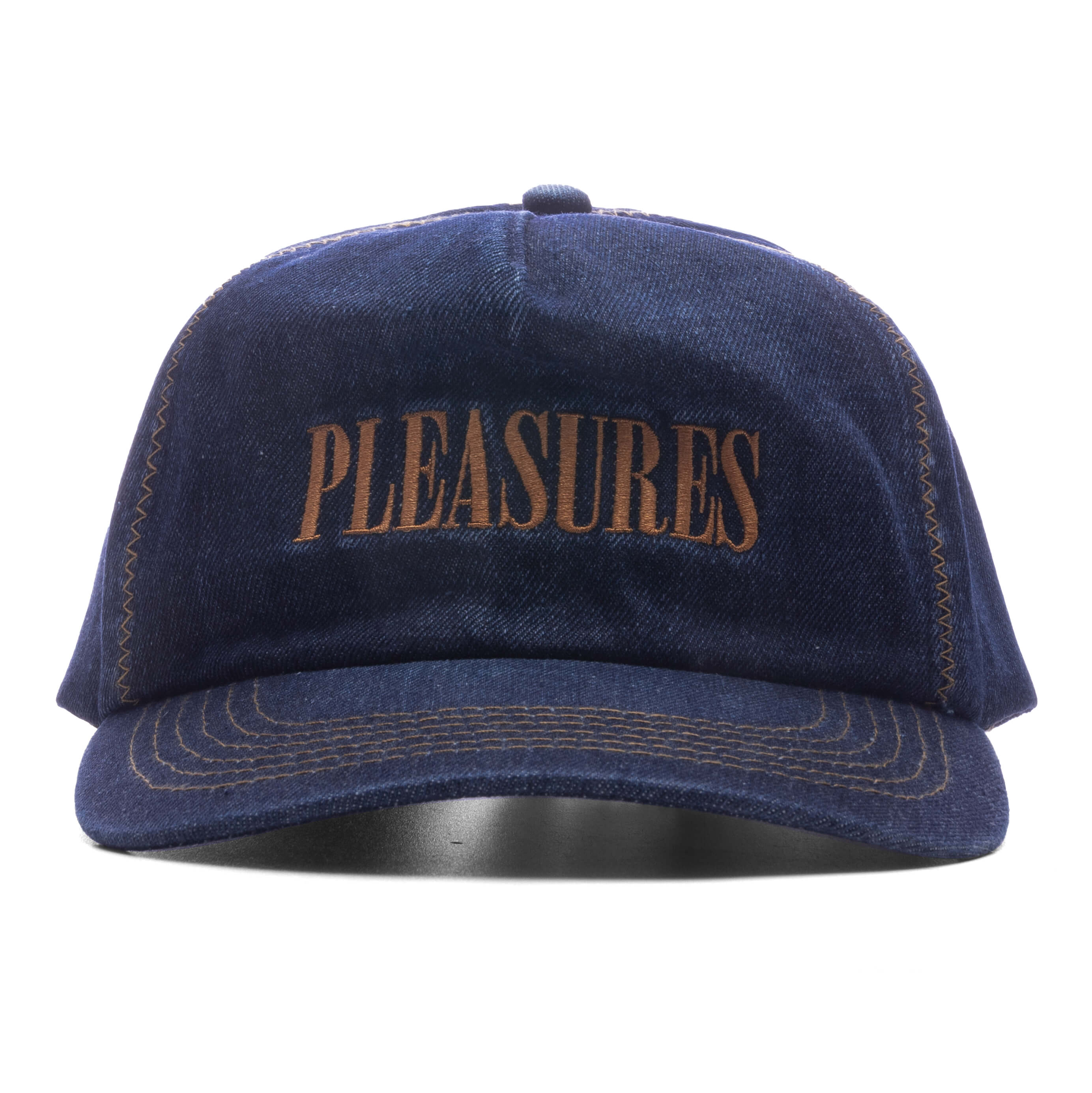 Zig Zag Denim Cap - Indigo