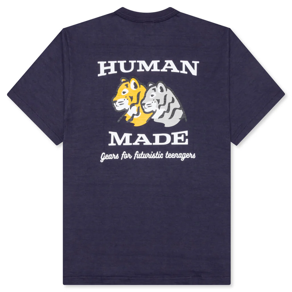 Pocket T-Shirt #2 - Navy - Image 2