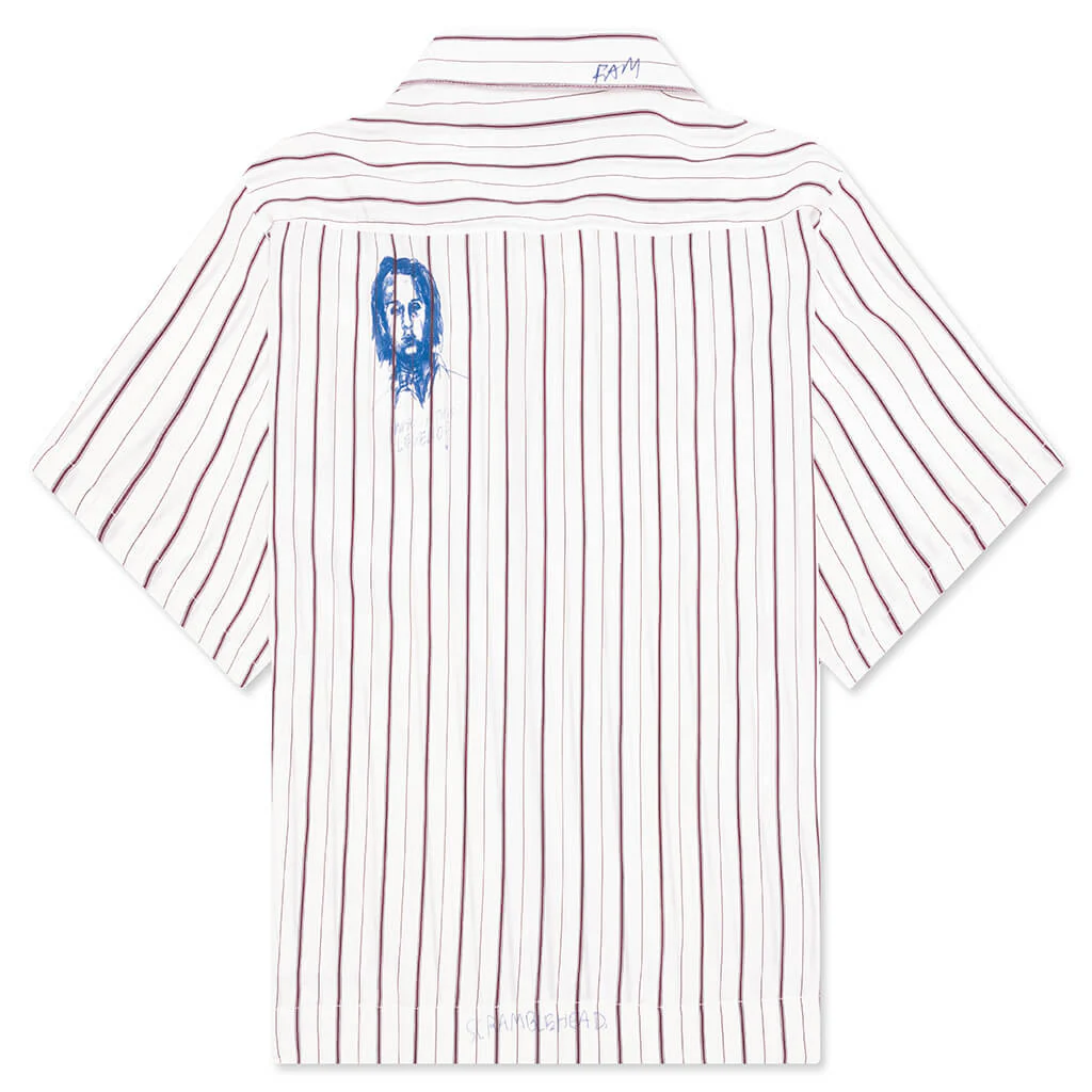 Praying Silk Mechanic Shirt - Cream - Image 2