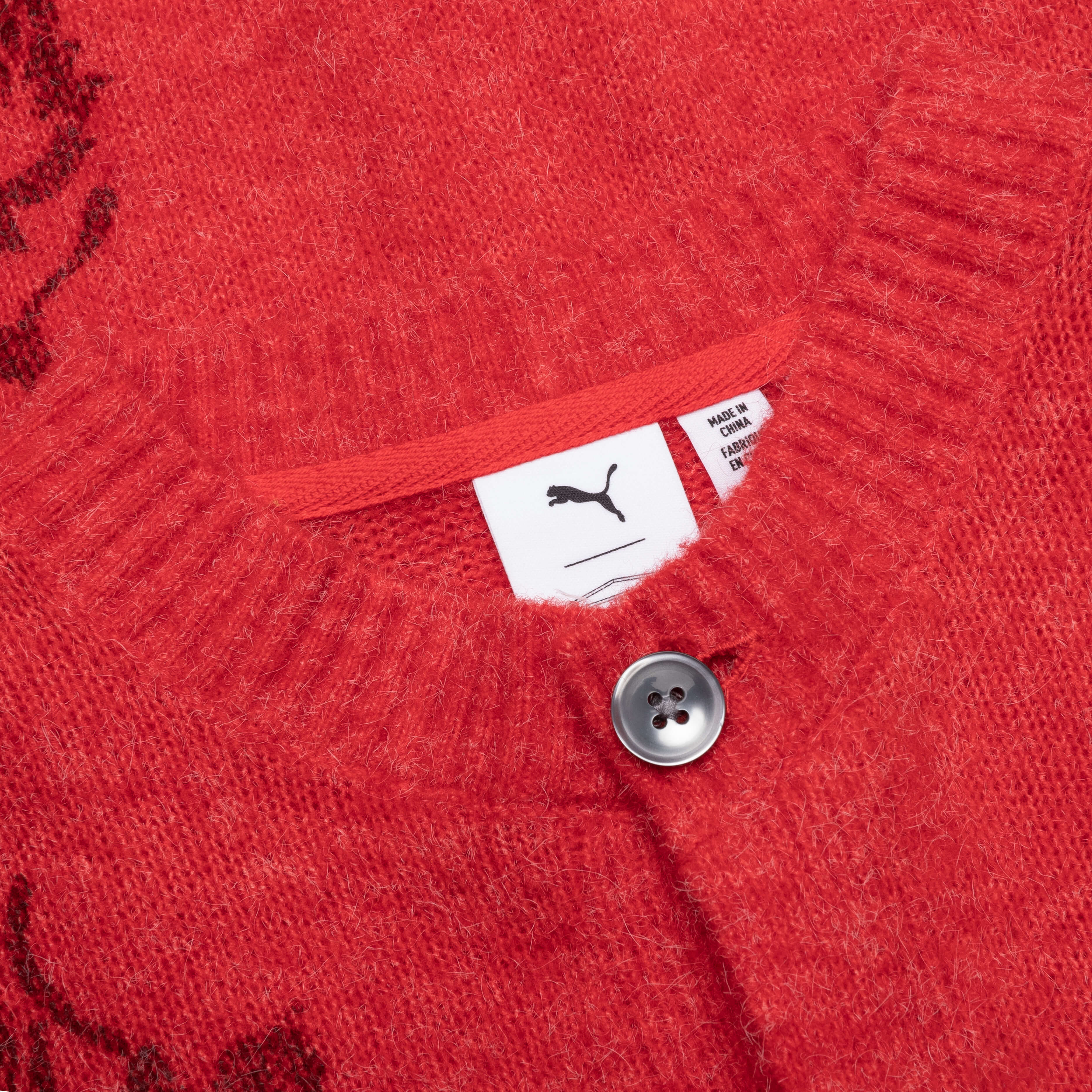 Puma x Aries Knitted Cardigan - Red - Image 3