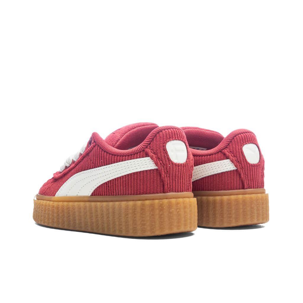 Puma x Fenty Creeper Phatty Corduroy (PS) - Club Red/Warm White/Gum - Image 3