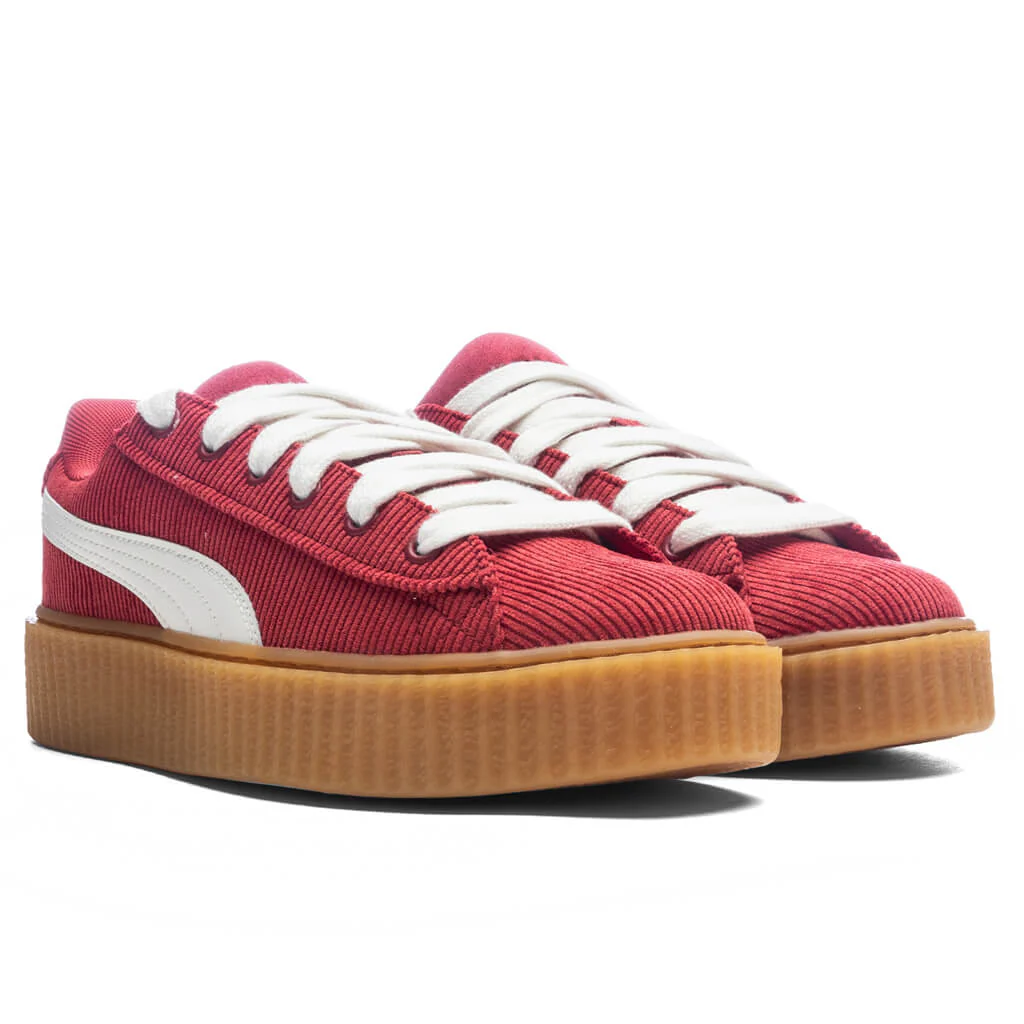 Puma x Fenty Women's Creeper Phatty Corduroy - Club Red/Warm White/Gum - Image 2