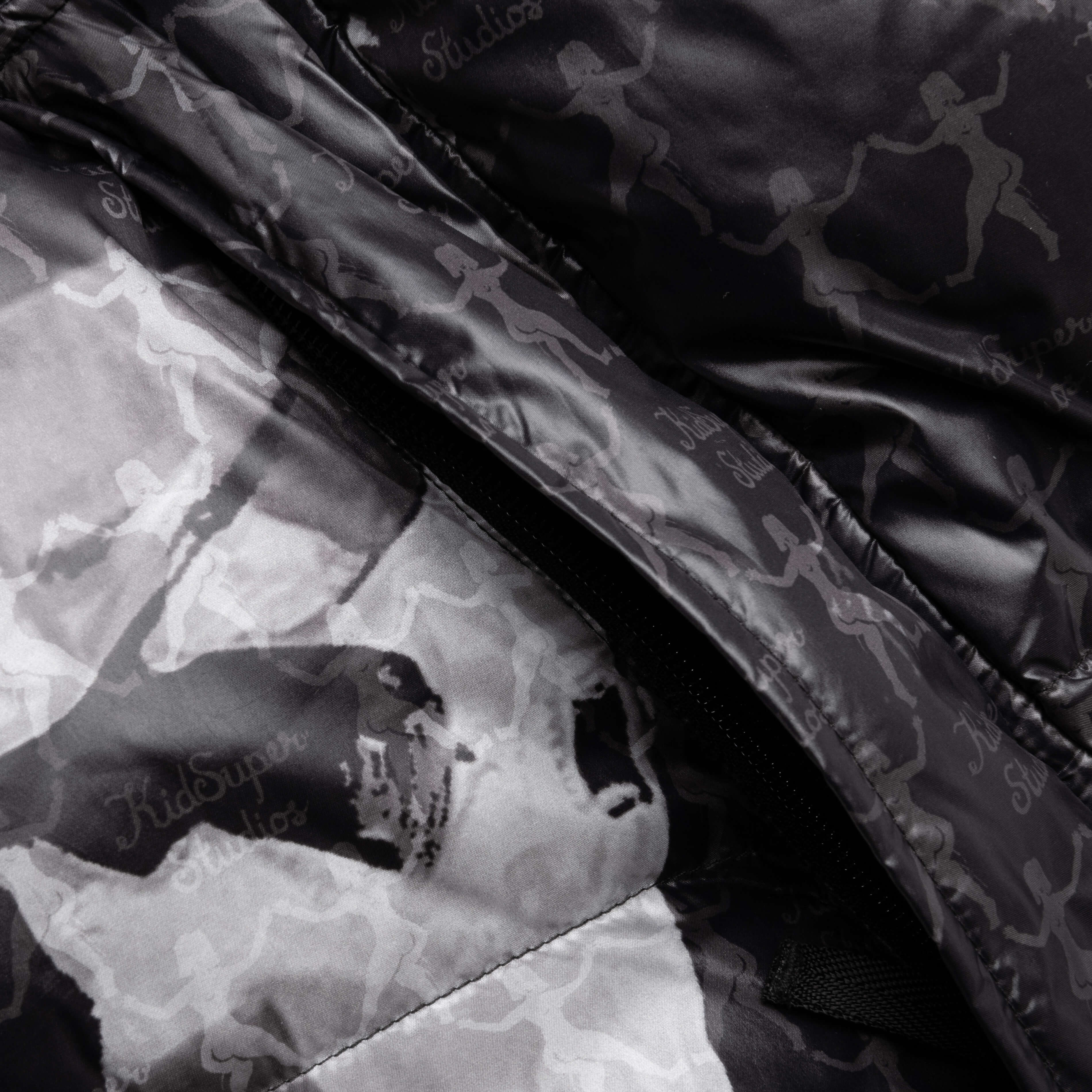 Puma x KidSuper MMQ AOP Puffer Jacket - Black - Image 4
