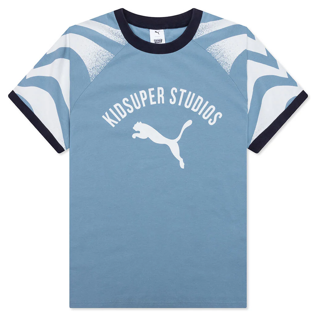Puma x KidSuper Ringer Tee - Cool Blue