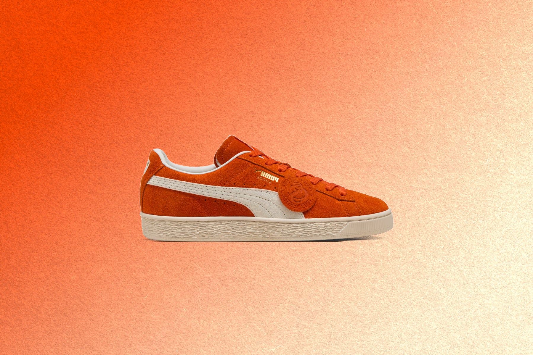 Suede Charles F. Stead IV - Orange Glo/White - Image 4