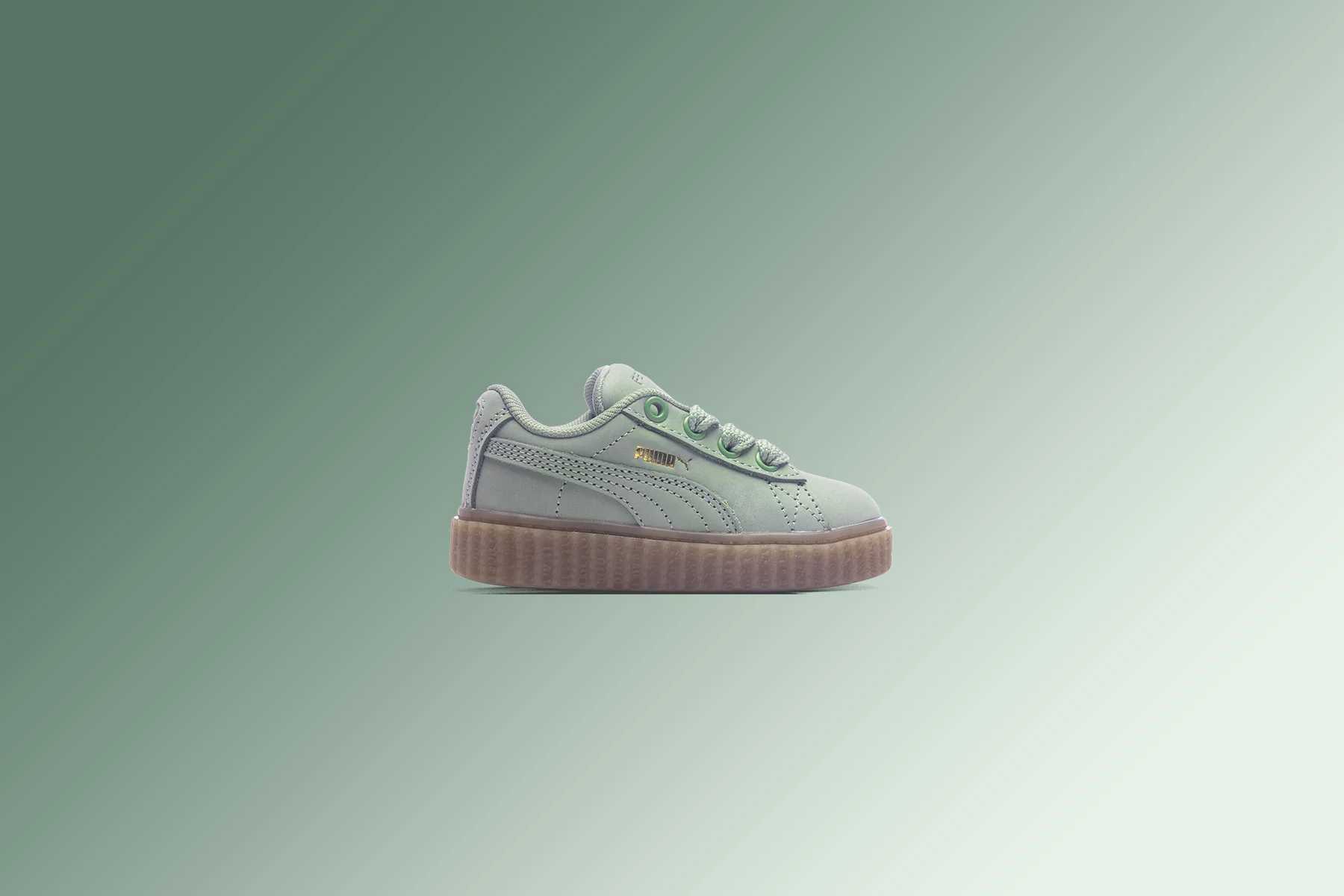 Puma x Fenty Creeper Phatty Nubuck (INF) - Green Fog - Image 5