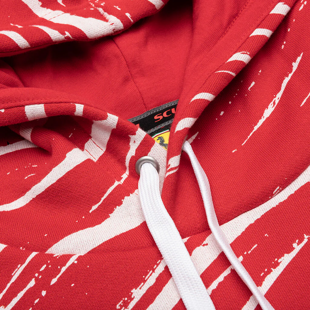 Puma x Joshua Vides Ferrari Hoodie - Red - Image 3