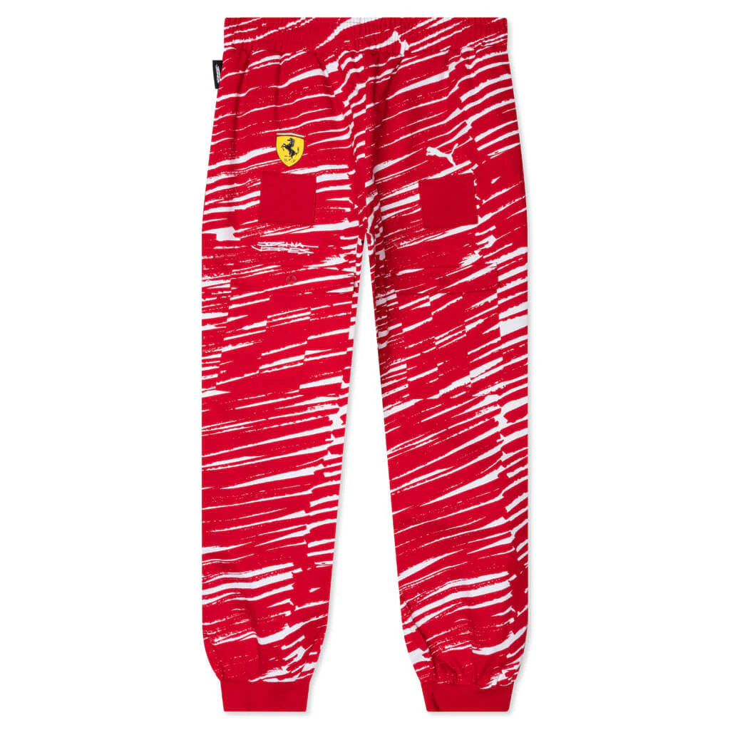 Puma x Joshua Vides Ferrari Race Pants - Rosso Corsa