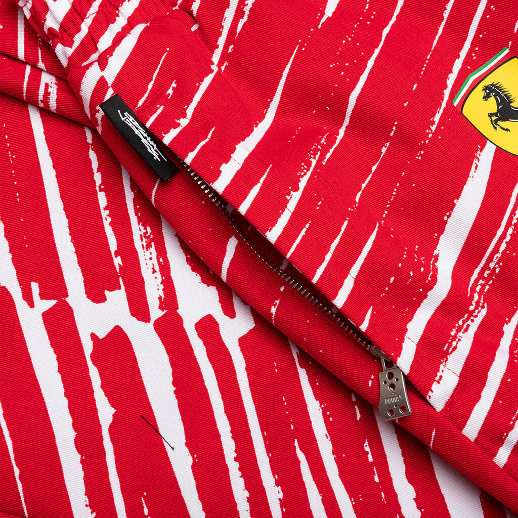 Puma x Joshua Vides Ferrari Race Pants - Rosso Corsa - Image 3