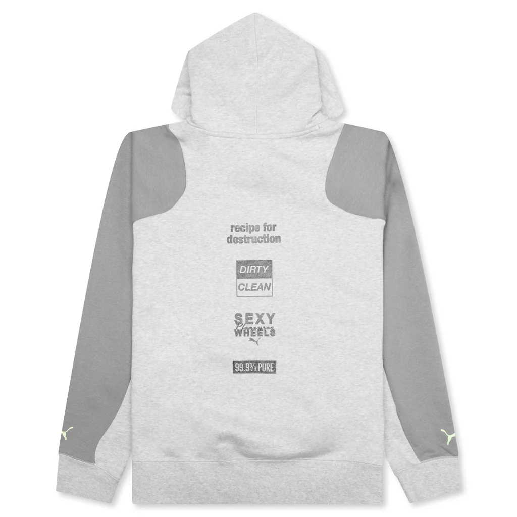 Puma x Pleasures Hoodie - Light Grey Heather - Image 2
