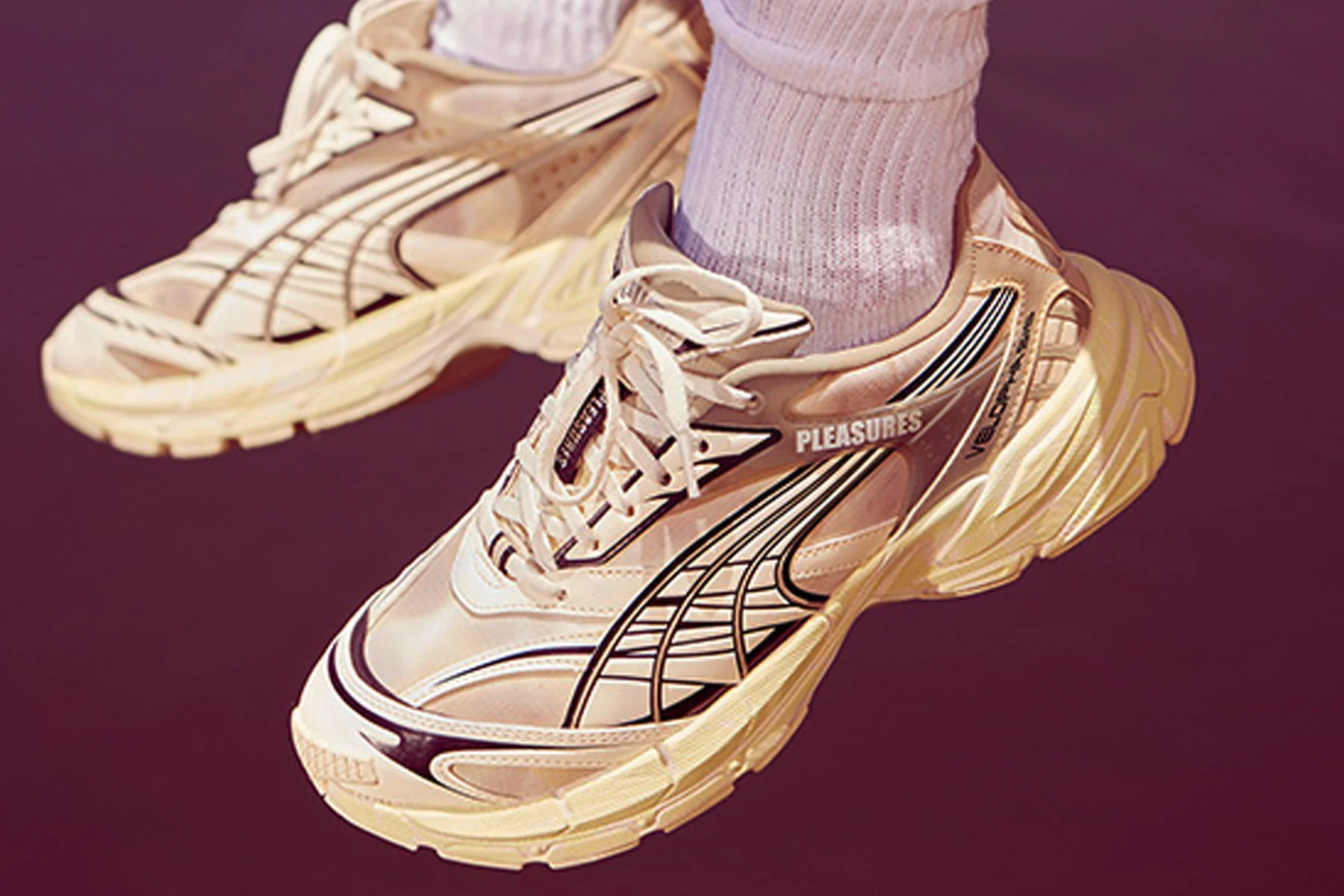 Puma x Pleasures Velophasis Overdyed - Birch Tree/Anise Flower - Image 5