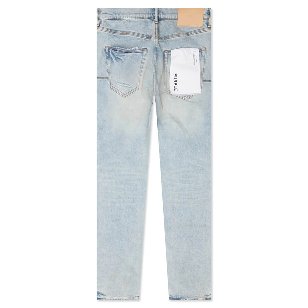 Skinny Fade Distressed Jeans - Light Indigo - Image 2